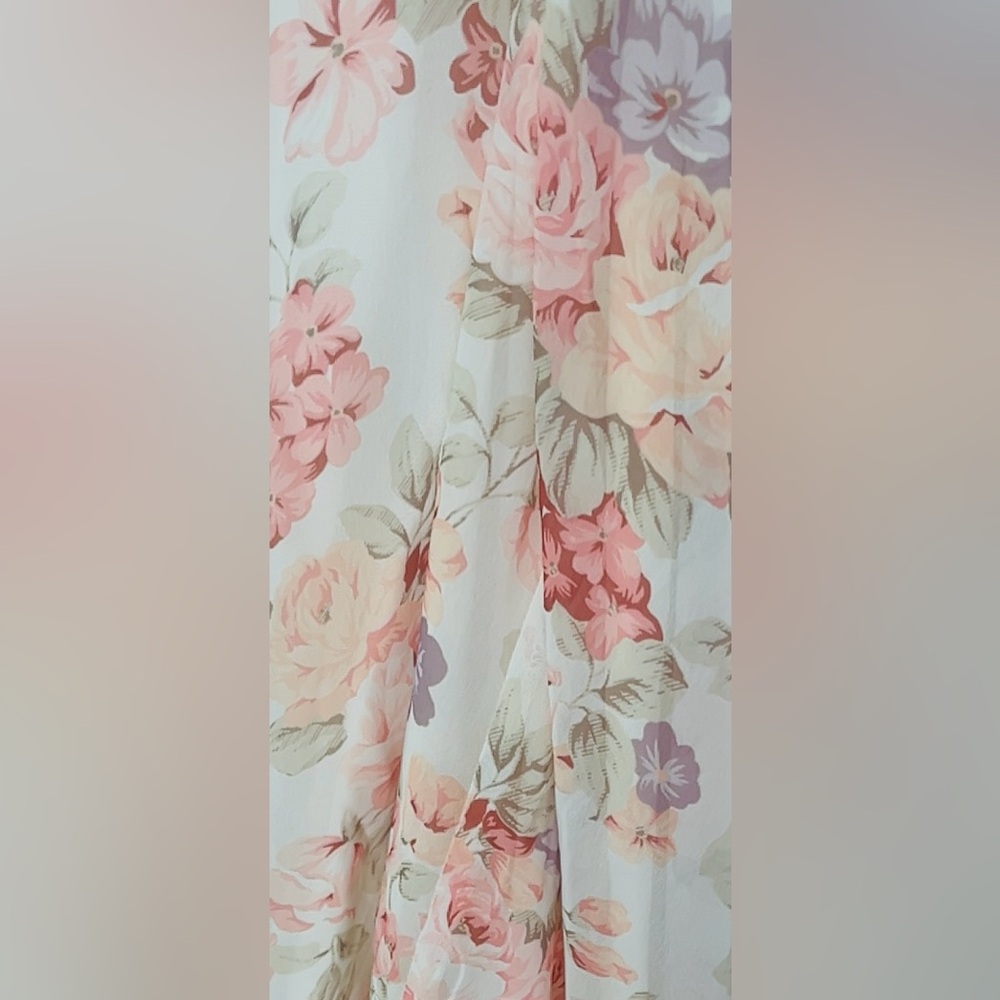 NWT Commense Floral Maxi Dress - Pink and Cream - Picture 4 of 5